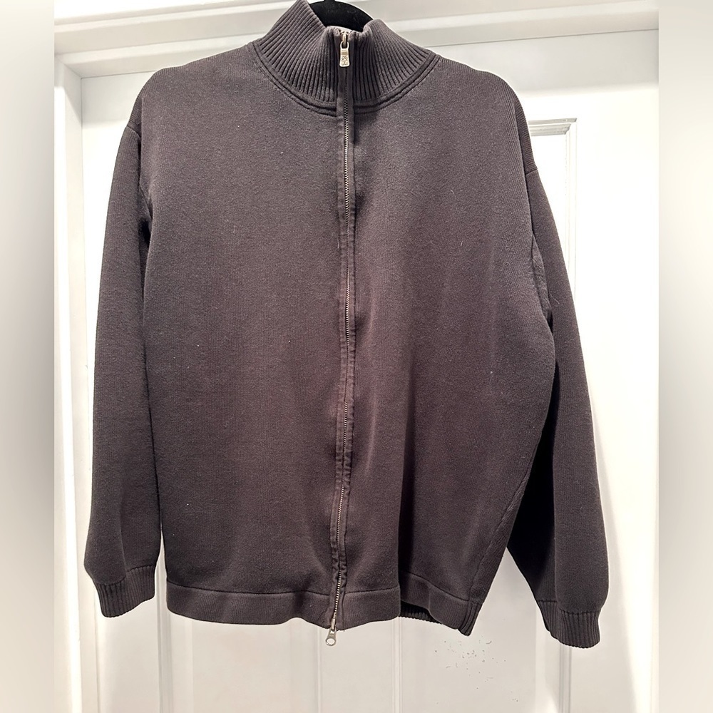 Tommy Bahama Front zip knit Jacket Size Large